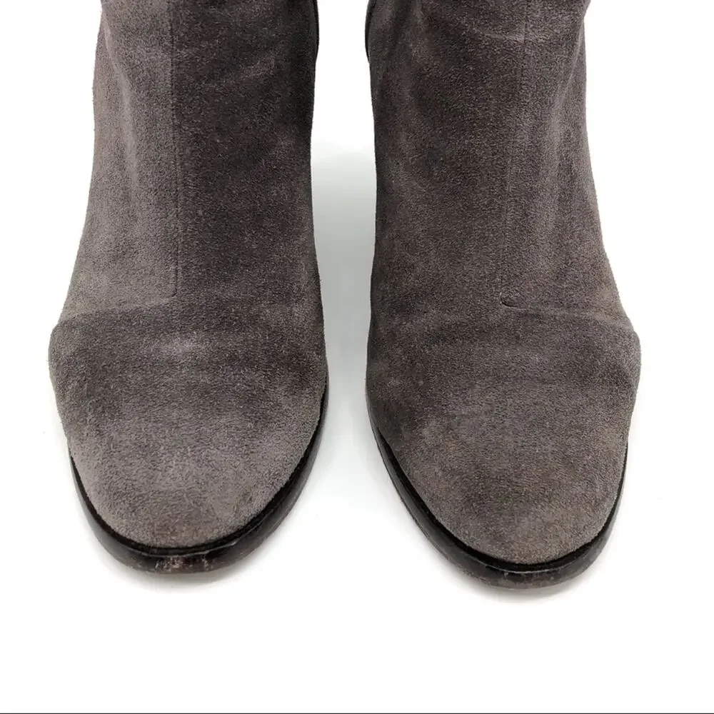RAG & BONE Ashby Ankle High Boot Suede Grey 37.5